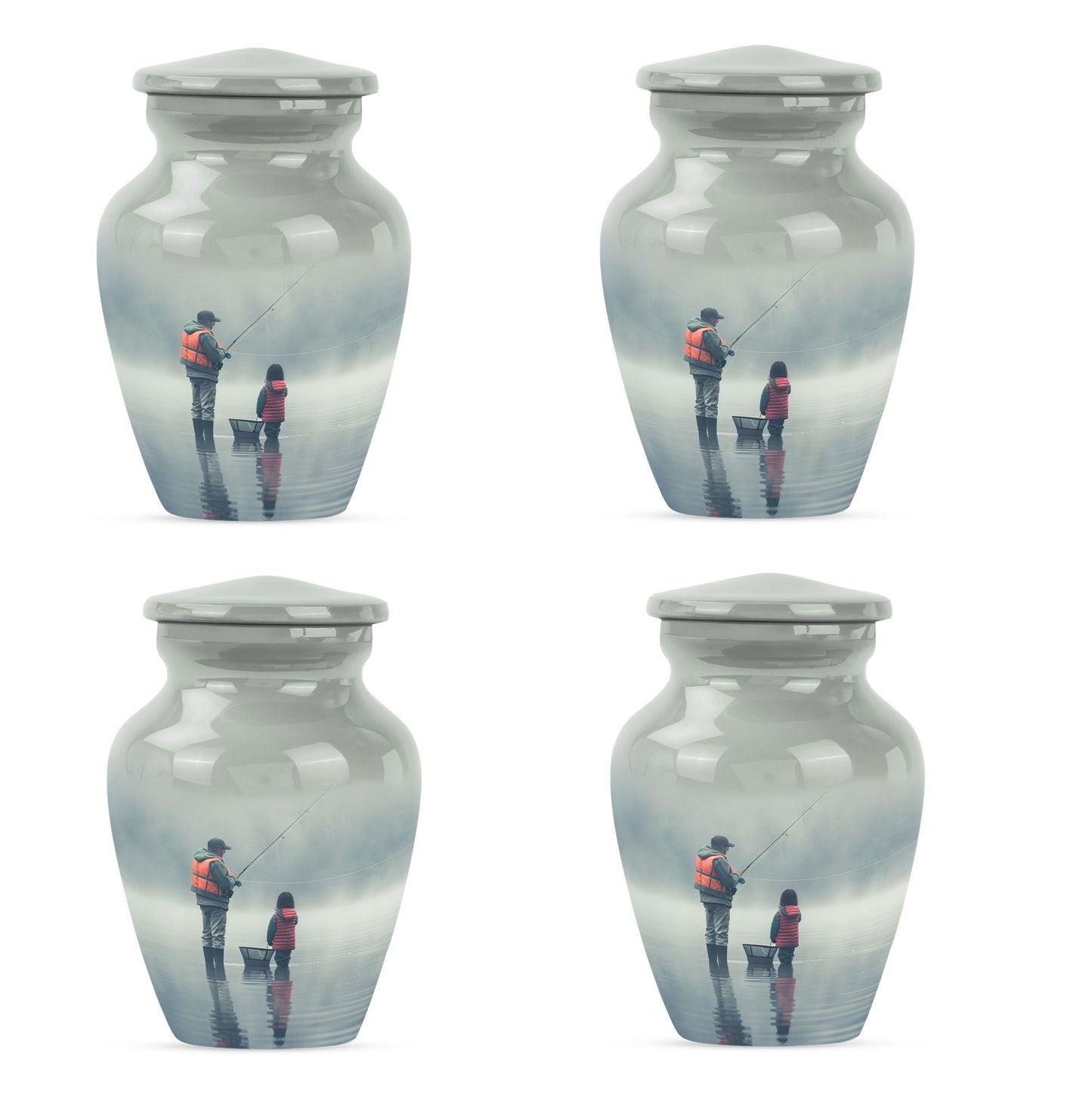 Personalized Fish Cremation Urn for Pet Ashes - 10-inch, 200 cu in - Yatskia