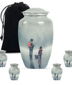 Fishing Memorial Urn For Fathers - Fishermen Cremation Urn For Funeral