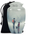 Fishing Memorial Urn For Fathers - Fishermen Cremation Urn For Funeral