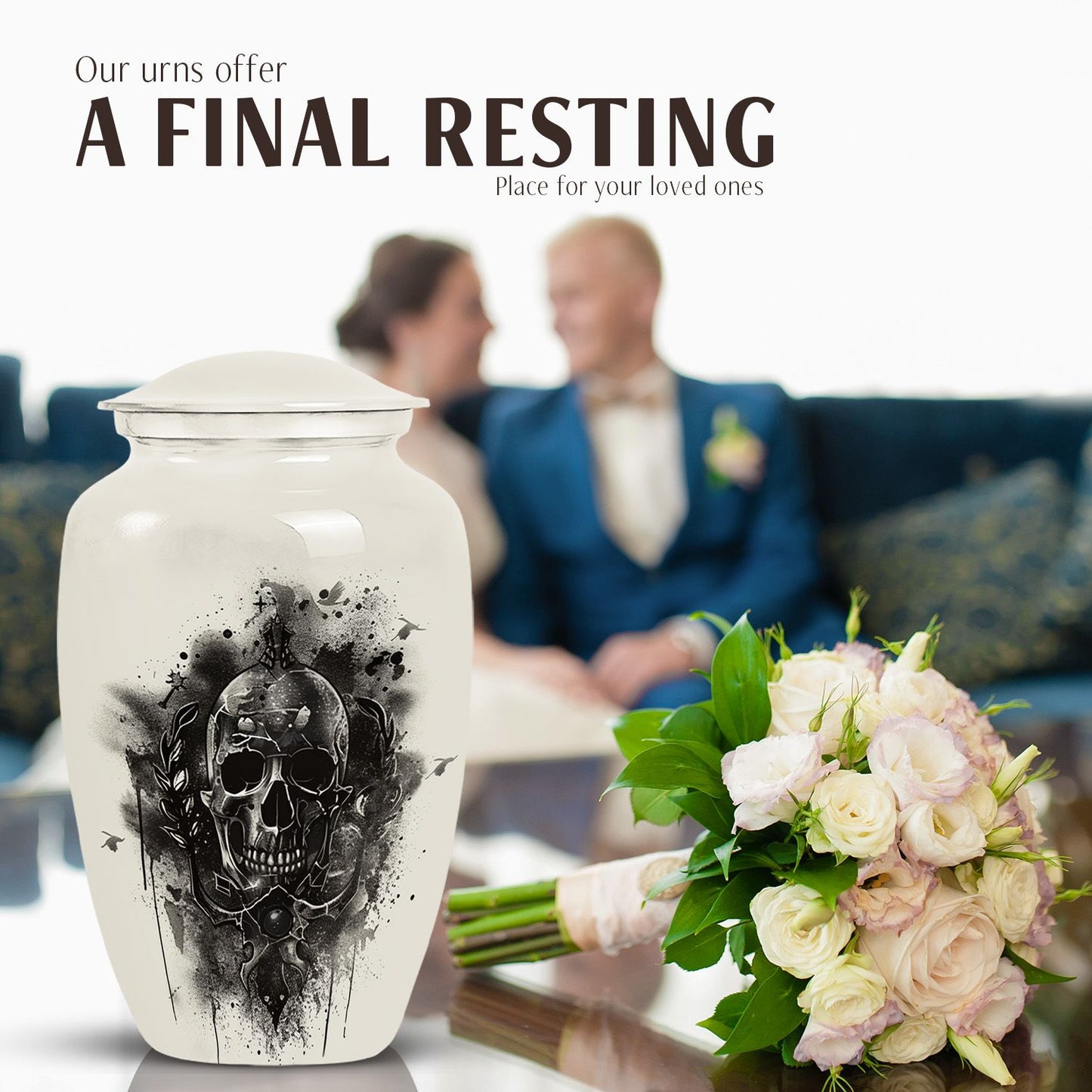 Catholic Urn for cremation ashes