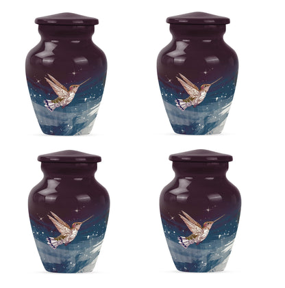 Classic Humming bird urn with abstract theme.