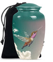 10-inch classic humming bird urn, memorial urn for men, 