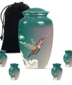 10-inch classic humming bird urn, memorial urn for men, 