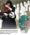 10-inch classic humming bird urn, memorial urn for men, 