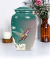 10-inch classic humming bird urn, memorial urn for men, 