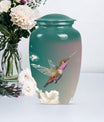 10-inch classic humming bird urn, memorial urn for men, 