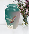 10-inch classic humming bird urn, memorial urn for men, 