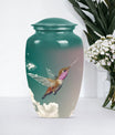 10-inch classic humming bird urn, memorial urn for men, 