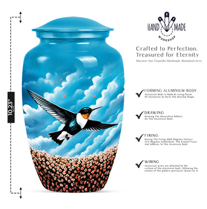 humming bird urn for male cremation