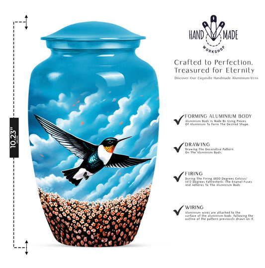 humming bird urn for male cremation