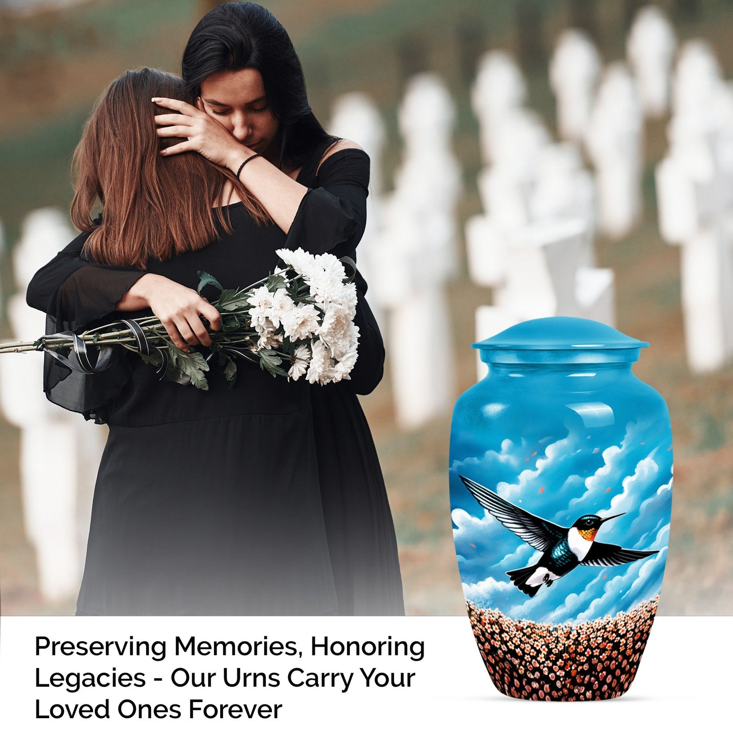 humming bird urn for male cremation