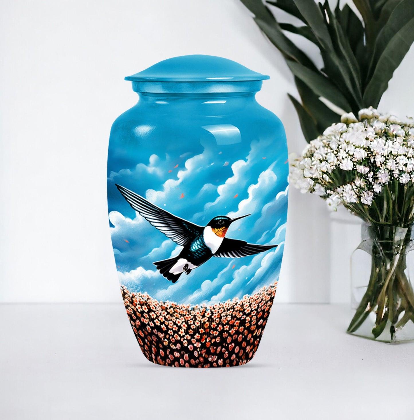 humming bird urn for male cremation