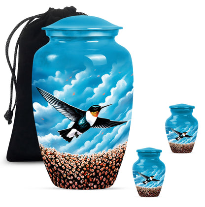 humming bird urn for male cremation