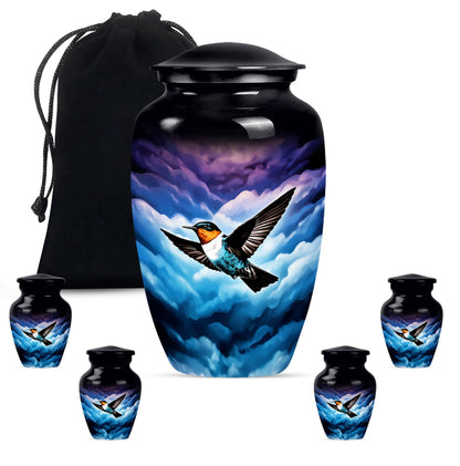 humming bird urn for women ashes.