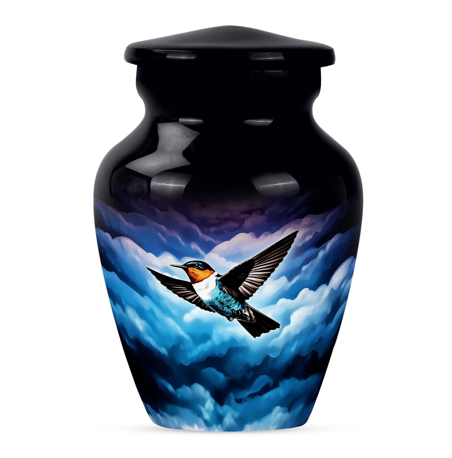 humming bird urn for women ashes.