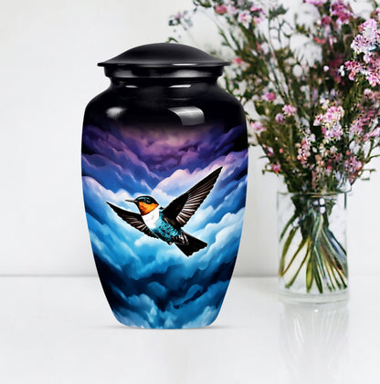 humming bird urn for women ashes.