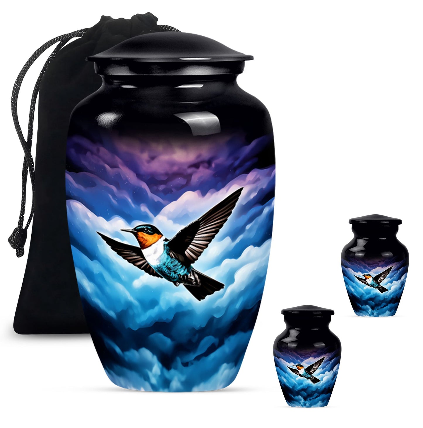 humming bird urn for women ashes.