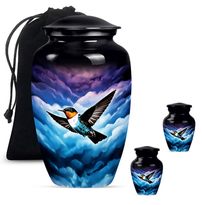 humming bird urn for women ashes.