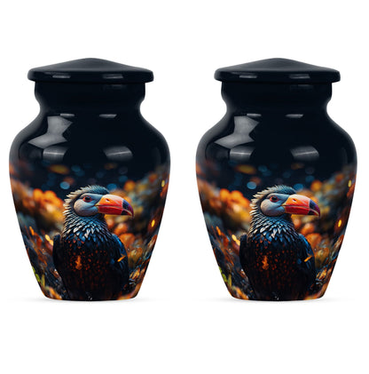 large Toucans Urn, classic design funeral urns for mom.