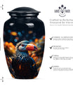 large Toucans Urn, classic design funeral urns for mom.