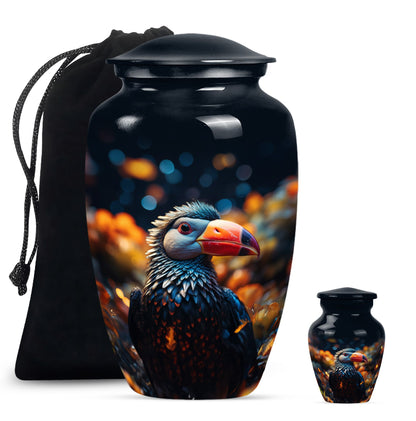 large Toucans Urn, classic design funeral urns for mom.
