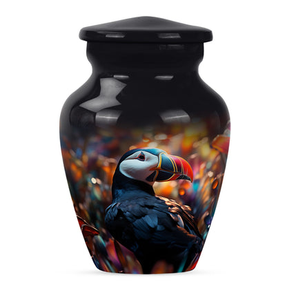 10-inch classic aluminium toucans urn for dad.