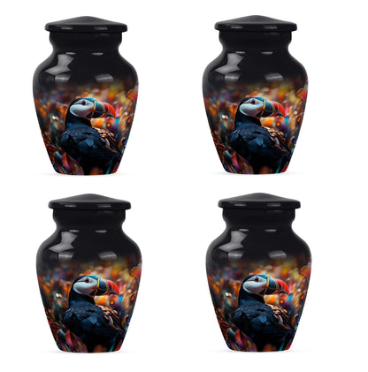 10-inch classic aluminium toucans urn for dad.