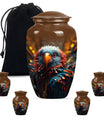 Toucans Funeral Urn, classic cremation urn for ashes,