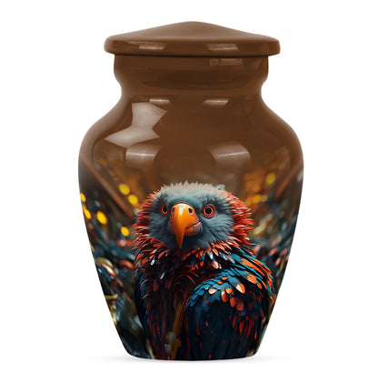 Toucans Funeral Urn, classic cremation urn for ashes,