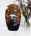 Toucans Funeral Urn, classic cremation urn for ashes,