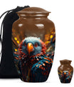 Toucans Funeral Urn, classic cremation urn for ashes,