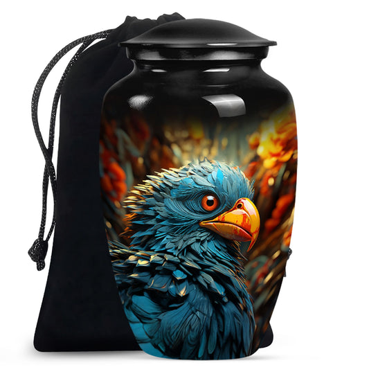 Toucans memorial urn for ashes