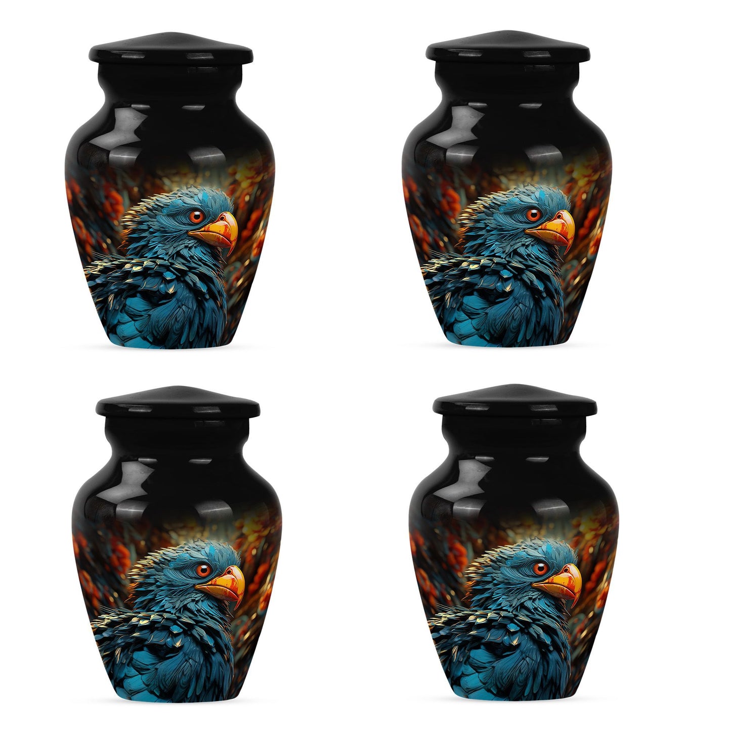 Toucans memorial urn for ashes