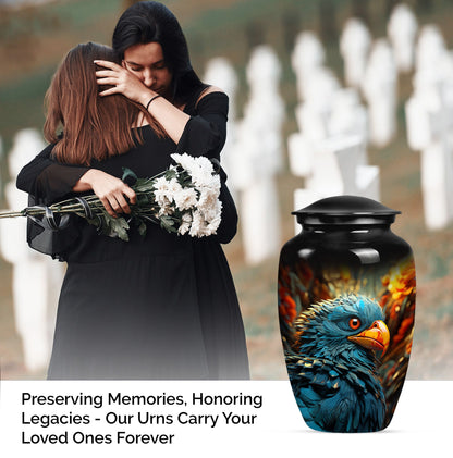 Toucans memorial urn for ashes