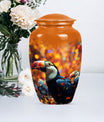 Toucans Urn, large cremation urn.