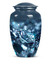 Diamond urn, large classic personalized burial urn.