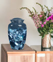 Diamond urn, large classic personalized burial urn.
