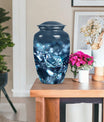 Diamond urn, large classic personalized burial urn.
