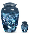 Diamond urn, large classic personalized burial urn.