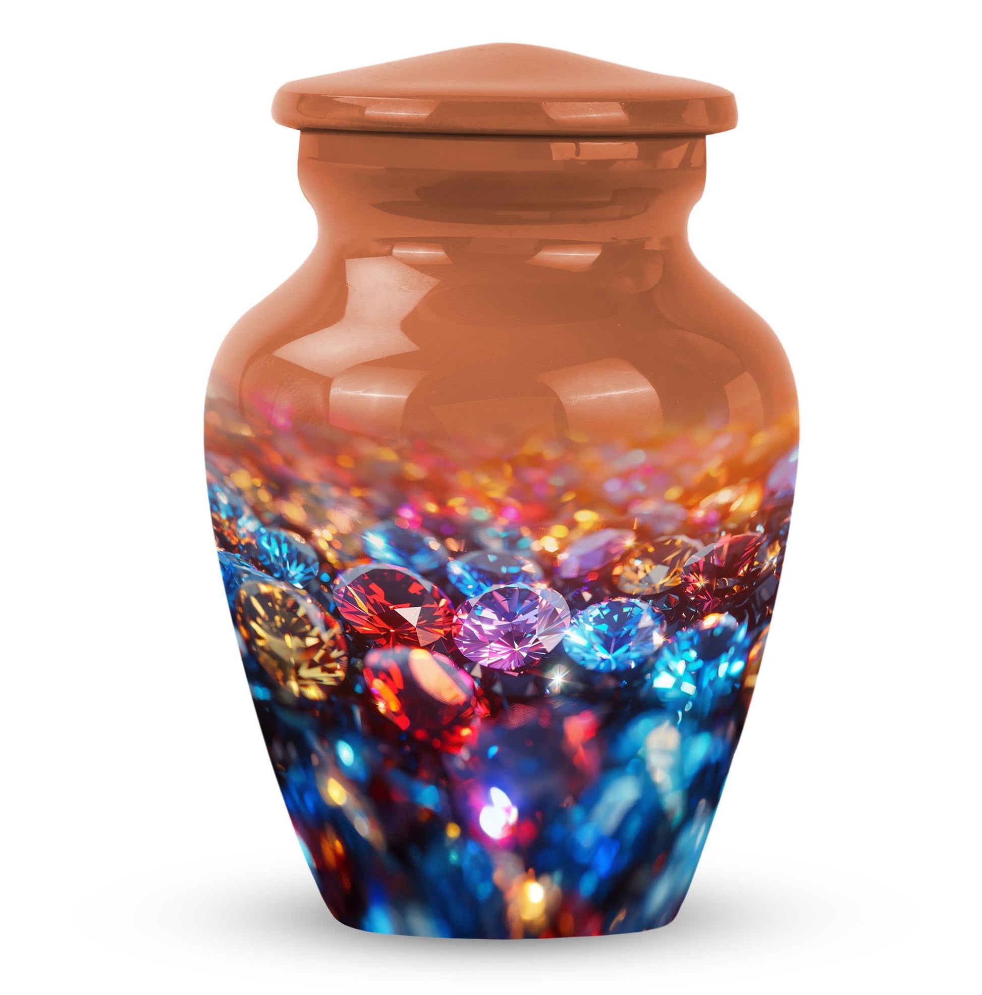diamond urn for burial cremation, 