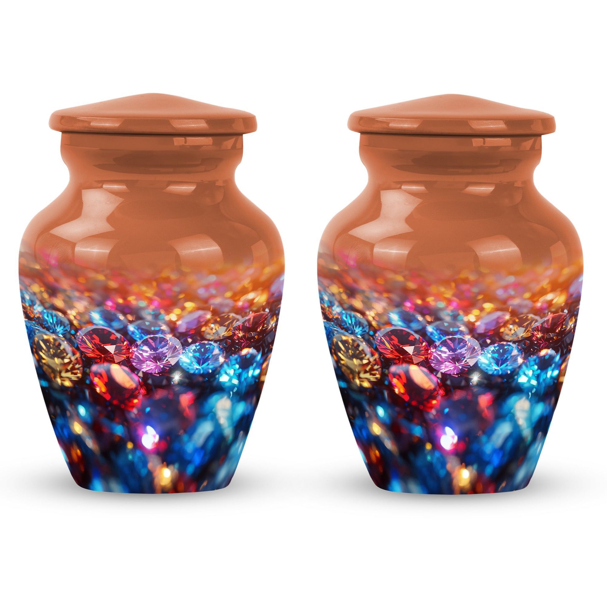 diamond urn for burial cremation, 