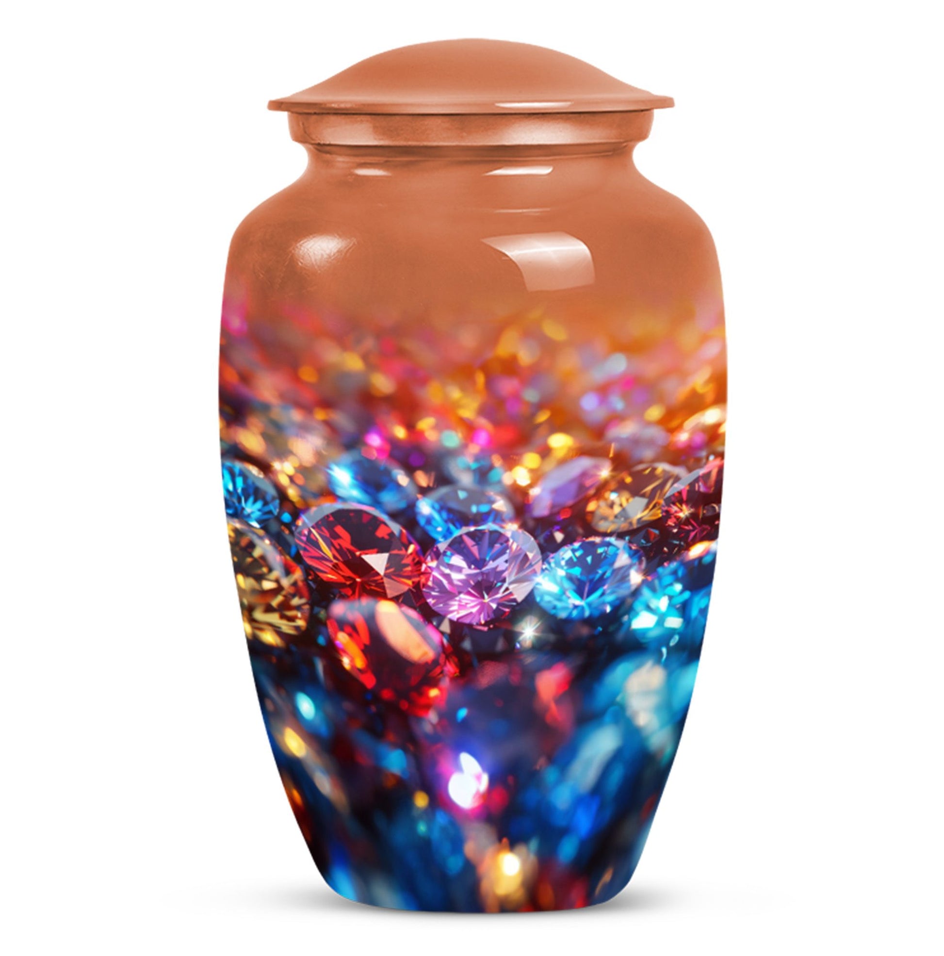 diamond urn for burial cremation, 