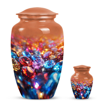 diamond urn for burial cremation, 