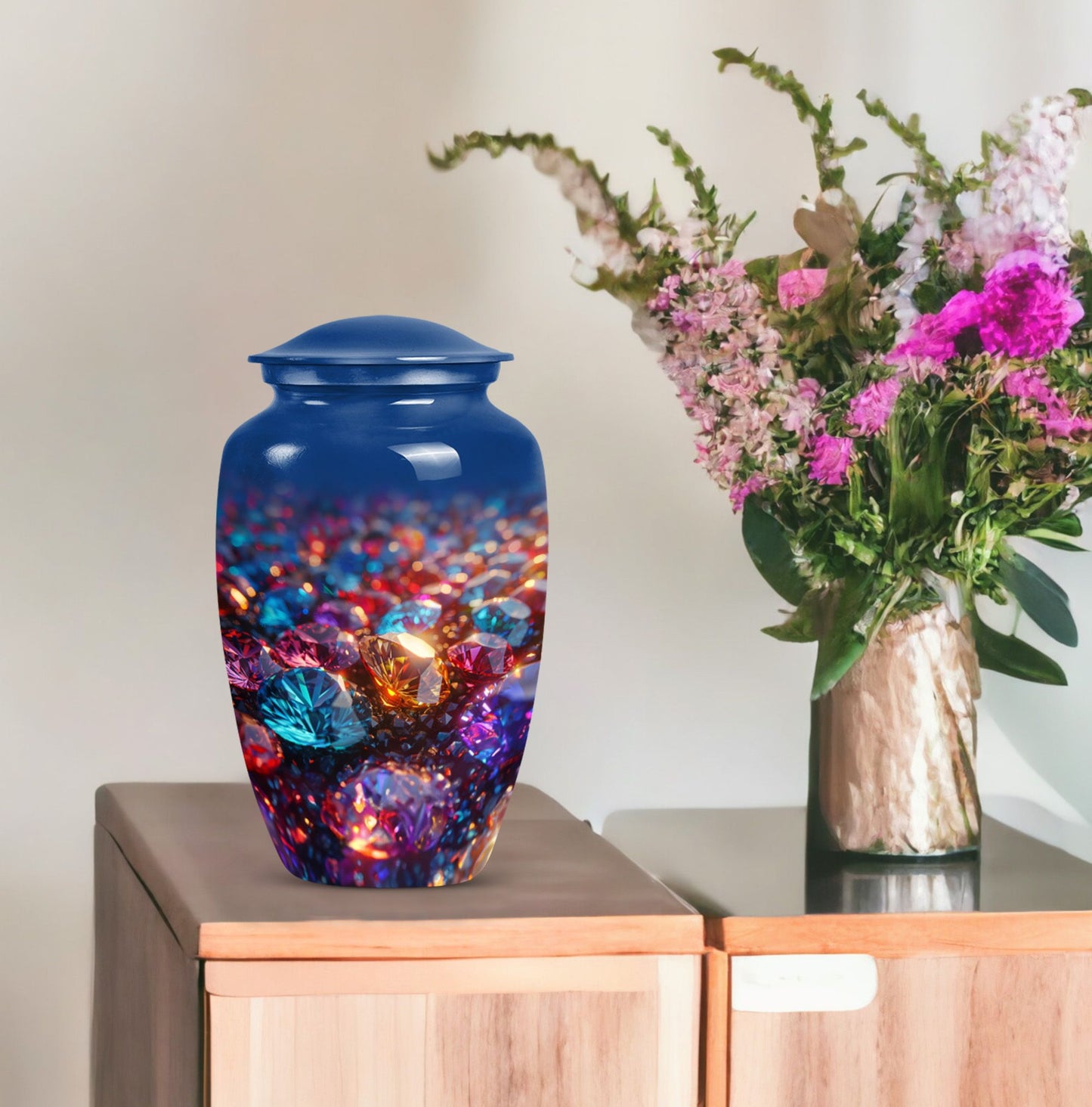 diamond memorial urn for female ashes