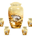 diamond urn in abstract theme for cremation ashes