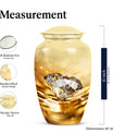 diamond urn in abstract theme for cremation ashes