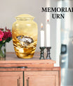 diamond urn in abstract theme for cremation ashes