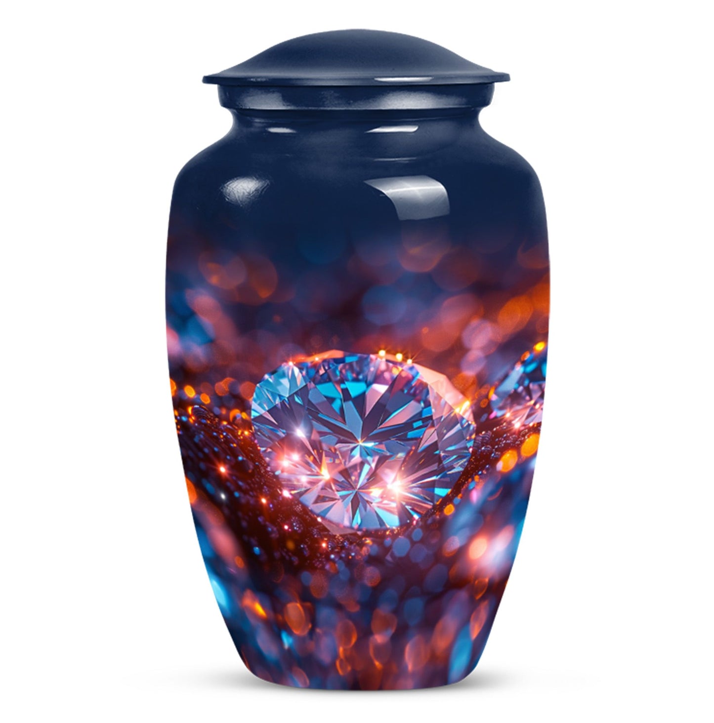 diamond urn for women's ashes.