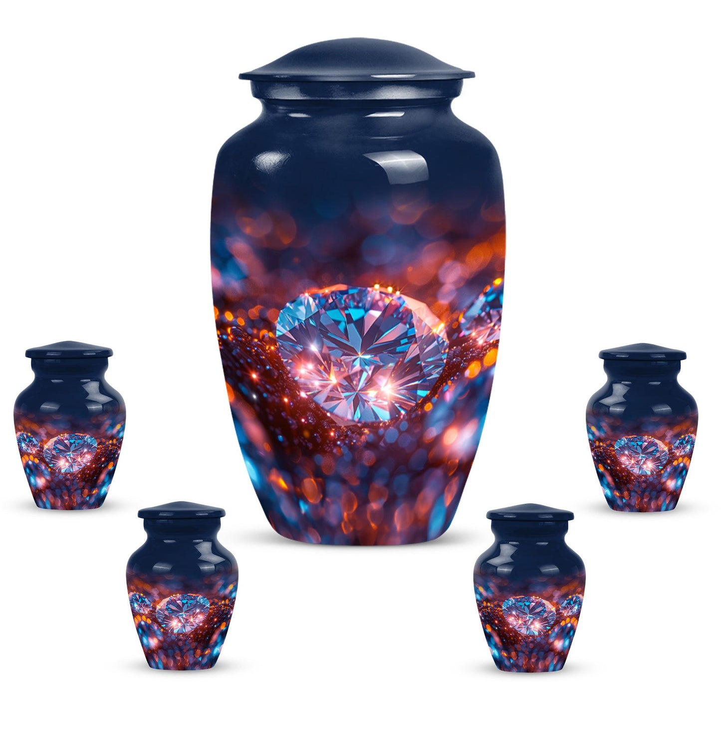 diamond urn for women's ashes.