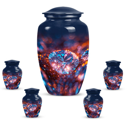 diamond urn for women's ashes.